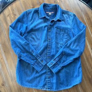 Tommy Hilfiger Long Sleeve Button Down Shirt Denim Medium